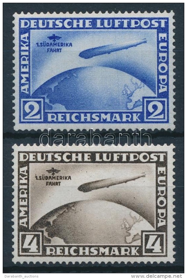 ** 1930 Zeppelin Südamerkiafahrt Mi 438Y-439Y Signed: Schlegel - Sonstige & Ohne Zuordnung