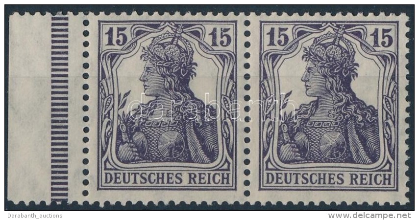 ** 1916 Mi 101 A Dgz ívszéli Pár / Margin Pair (Mi EUR 300,-) Signed: Infla Berlin - Sonstige & Ohne Zuordnung