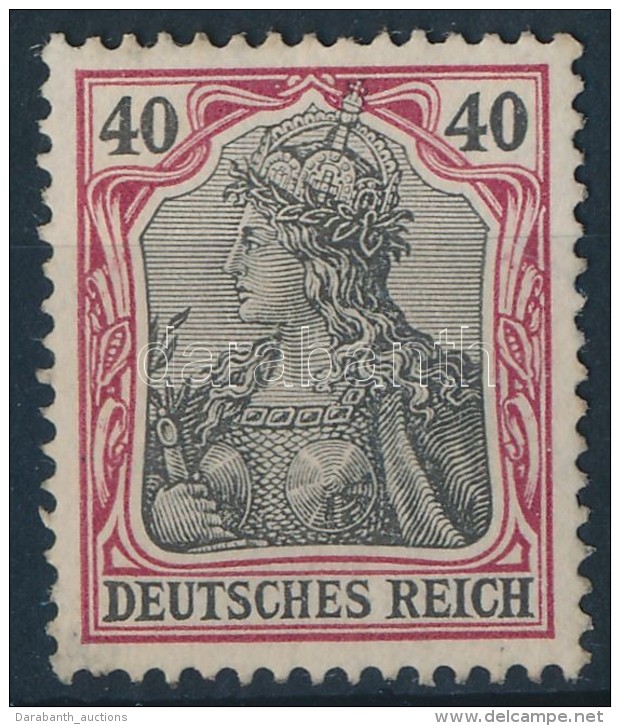 ** 1902 Germania Mi 75 (Mi EUR 400.-) (kis Papírelvékonyodás / Thin Paper) - Sonstige & Ohne Zuordnung
