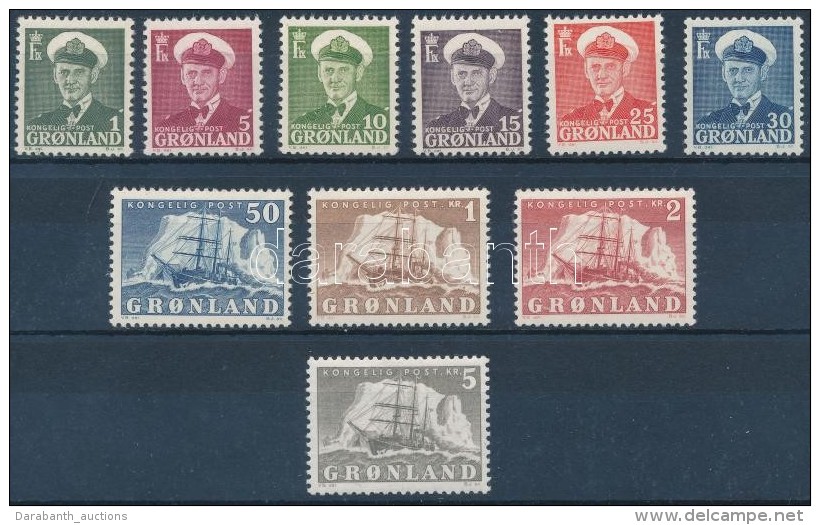 ** * 1950-1958 IX. Frigyes Király és Hajó Sor Mi 28-36 + 41  (Mi EUR 121,-) - Other & Unclassified