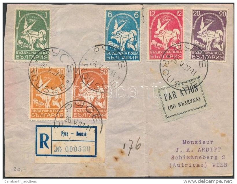 1937 Ajánlott Légi Levél Bécs / Registered Airmail Cover To Vienna (hajtóka... - Sonstige & Ohne Zuordnung