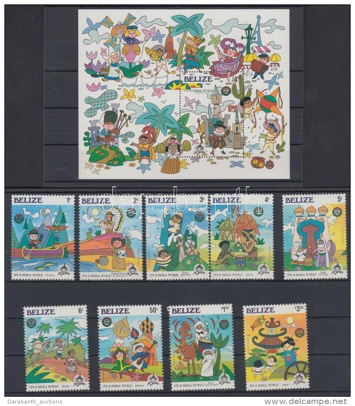 ** 1985 Disneyland; Karácsony Sor Mi 829-837 + Blokk 74 - Sonstige & Ohne Zuordnung