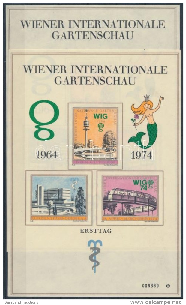 ** 1974 A Bécsi Nemzetközi Kertészeti Szemle Fogazott és Vágott... - Sonstige & Ohne Zuordnung