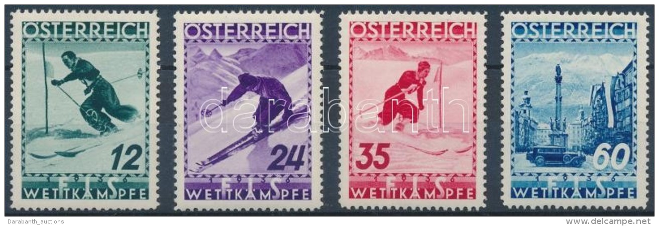 ** 1936 FIS VB, Innsbruck Sor Mi 623-626 - Sonstige & Ohne Zuordnung