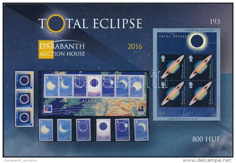 ** 2016 Total Eclipse (Napfogyatkozás) Angol NyelvÅ± Emlékív (ssz.: 193) - Sonstige & Ohne Zuordnung