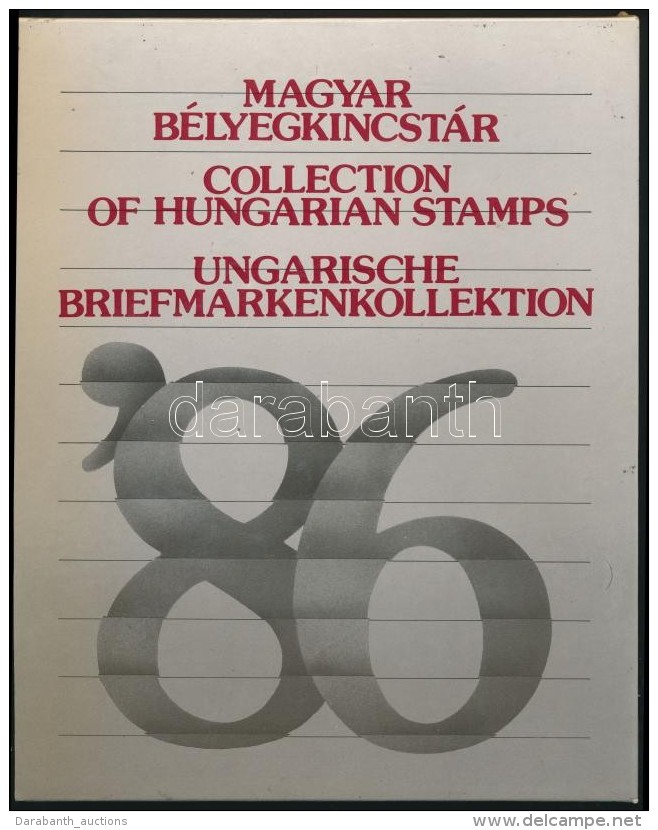 ** 1986 Bélyegkincstár, Európa Bécs Feketenyomat Blokkal - Andere & Zonder Classificatie