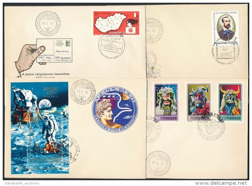 1973 Teljes évfolyam 40 Db FDC-n (9.800) - Sonstige & Ohne Zuordnung