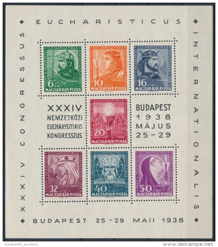 ** 1938 Eucharisztikus Blokk (9.000) - Sonstige & Ohne Zuordnung
