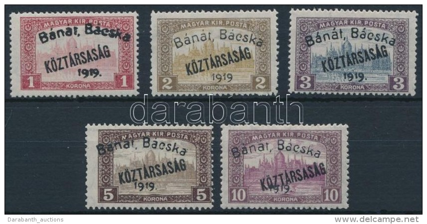 * Bánát-Bácska 1919 Parlament/Köztársaság Sor Garancia Nélkül... - Andere & Zonder Classificatie