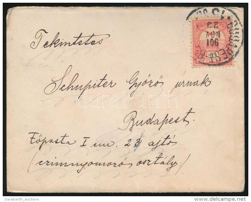 1901 Levél 'BUDAPEST - BA...' Vasúti Bélyegzéssel - Other & Unclassified