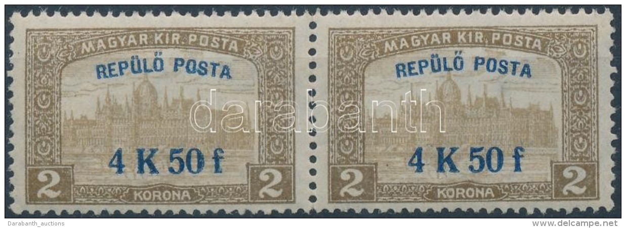 ** 1918 RepülÅ‘ Posta 4,50K Pár (15.000) - Sonstige & Ohne Zuordnung