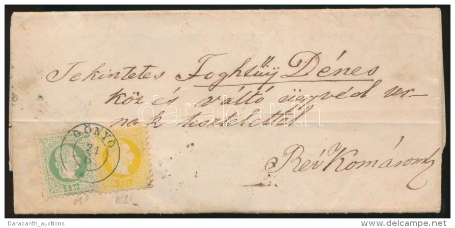 1869 2kr + 3kr (utóbbi Sarka A Felragasztásnál AlágyÅ±rÅ‘dött) Levélen,... - Sonstige & Ohne Zuordnung