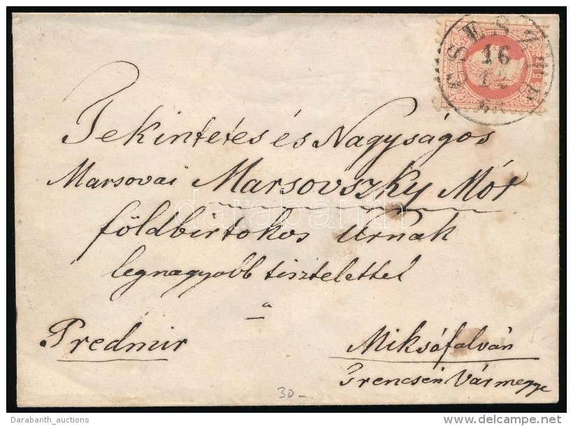 1868 5kr Levélen 'CSESZTE' - Sonstige & Ohne Zuordnung