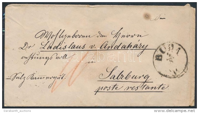1867 Ausztriába Bérmentesítés Nélkül Feladott Levél, Portózva... - Sonstige & Ohne Zuordnung
