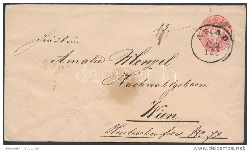 1863 Díjjegyes Boríték 'ARAD' - Wien - Sonstige & Ohne Zuordnung