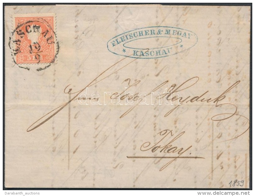 1859 5kr II. Távolsági Levélen (teljes Tartalommal) / On Cover With Full Content 'KASCAHU' -... - Sonstige & Ohne Zuordnung