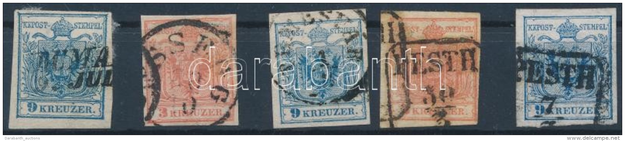 O 1850 5 Db Vízjeles Bélyeg - Sonstige & Ohne Zuordnung