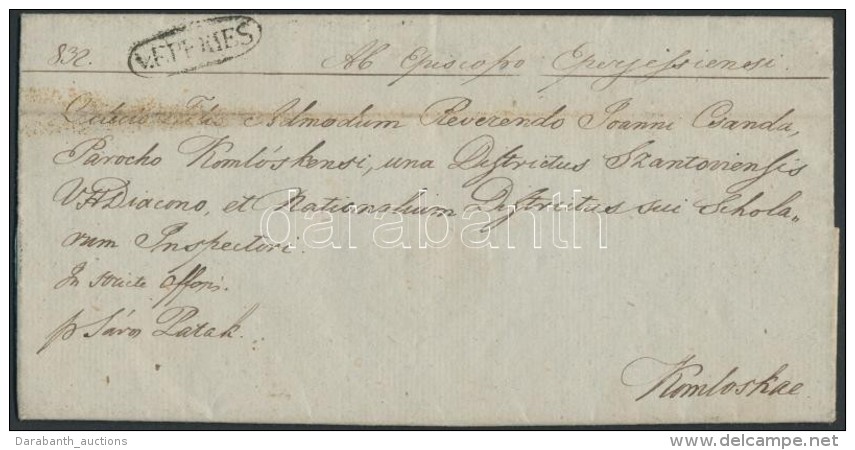 1846 Ex Offo 'v.EPERIES' - Komlóska - Sonstige & Ohne Zuordnung