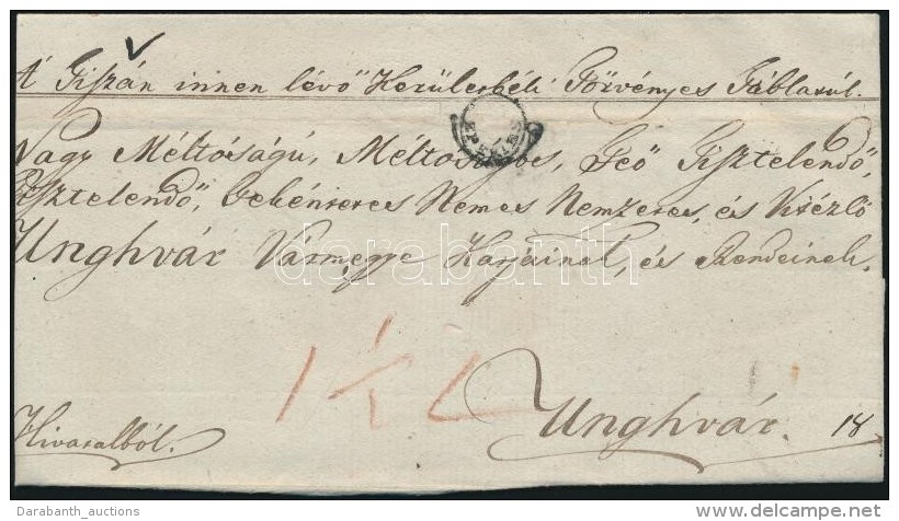 1831 Ex Offo 'EPERIES' - Unghvár - Sonstige & Ohne Zuordnung