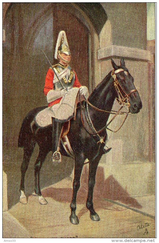 5511. ROYAUME UNI ANGLETERRE CPA ILLUSTRATEUR. WHITEHALL. SENTRY ON GUARD - Autres & Non Classés