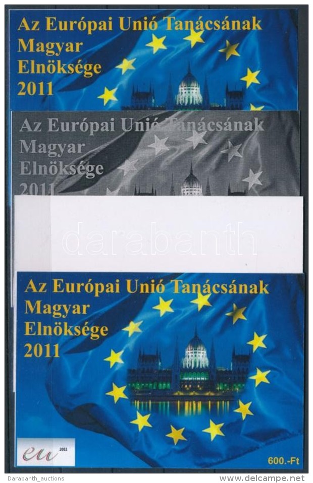 ** 2011/04 Európai Unió Tanácsának Magyar Elnöksége 4 Db-os... - Sonstige & Ohne Zuordnung