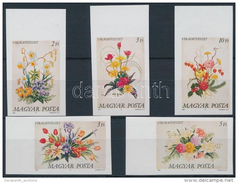** 1989 Virágkötészet Vágott ívszéli Sor (3.500) - Sonstige & Ohne Zuordnung