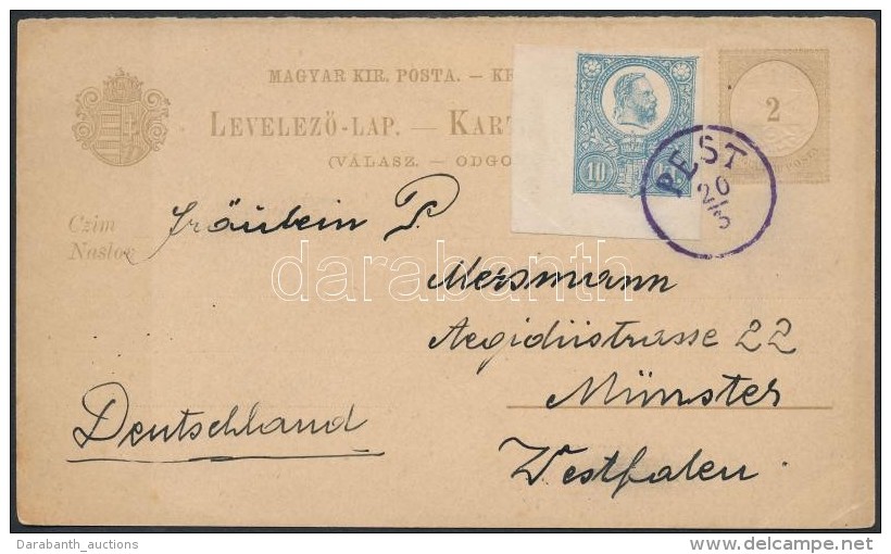 1874 Díjkiegészített Díjjegyes LevelezÅ‘lap, Hamisítvány... - Sonstige & Ohne Zuordnung