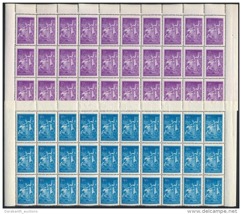 ** 1932 Szent Erzsébet Sor 30-es ívdarabokban (60.000) / Mi 480-483 30 Sets In Sheet Parts - Sonstige & Ohne Zuordnung