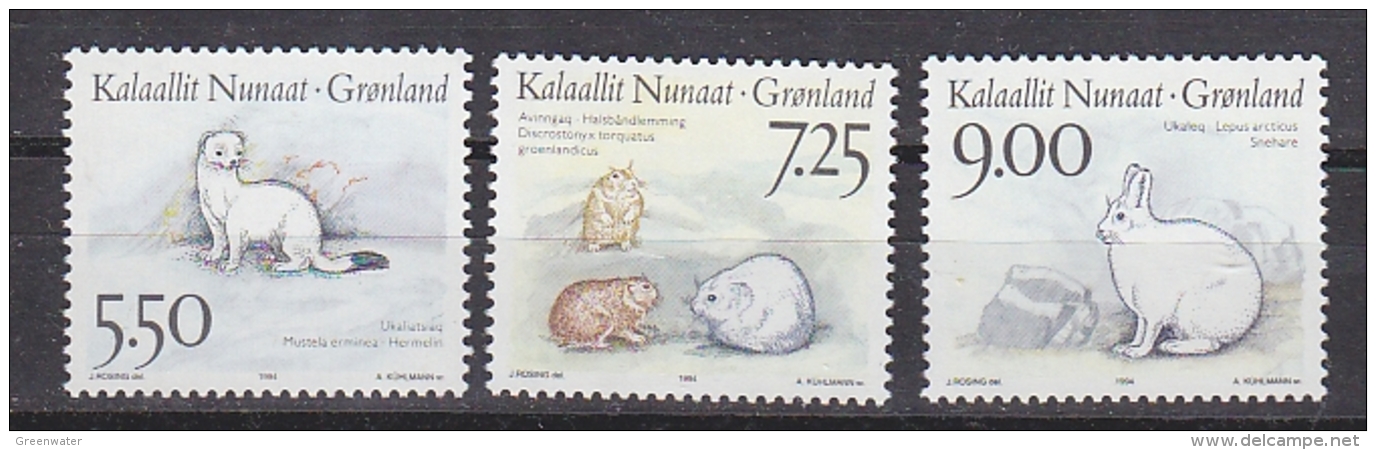 Greenland 1994 Polar Animals 3v ** Mnh (31652H) - Unused Stamps