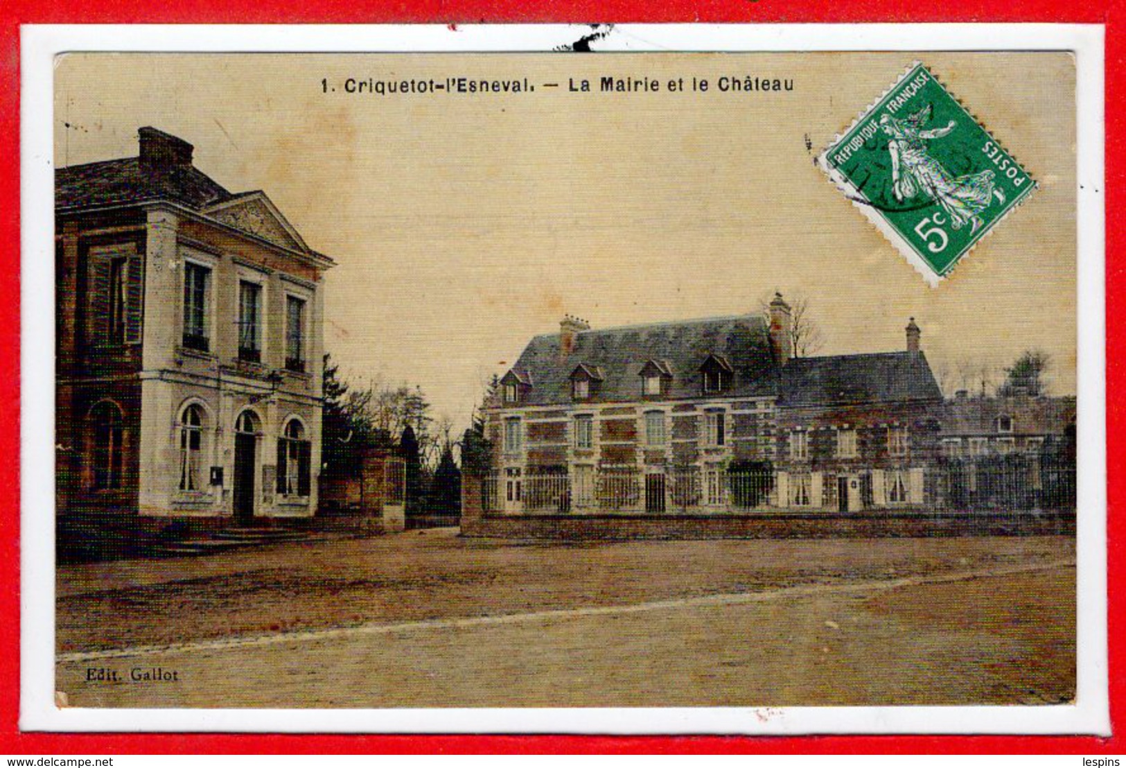 76 - CRIQUETOT L'ESNEVAL -- La Mairie Et Le Chateau - Criquetot L'Esneval