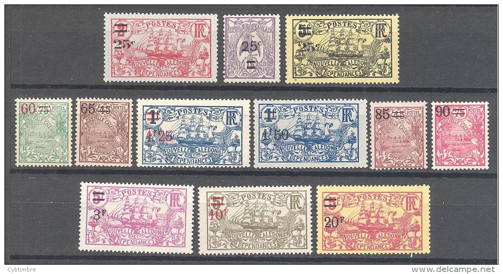 Nouvelle Caledonie: Yvert N°127/38*; Cote 45.00€ - Unused Stamps