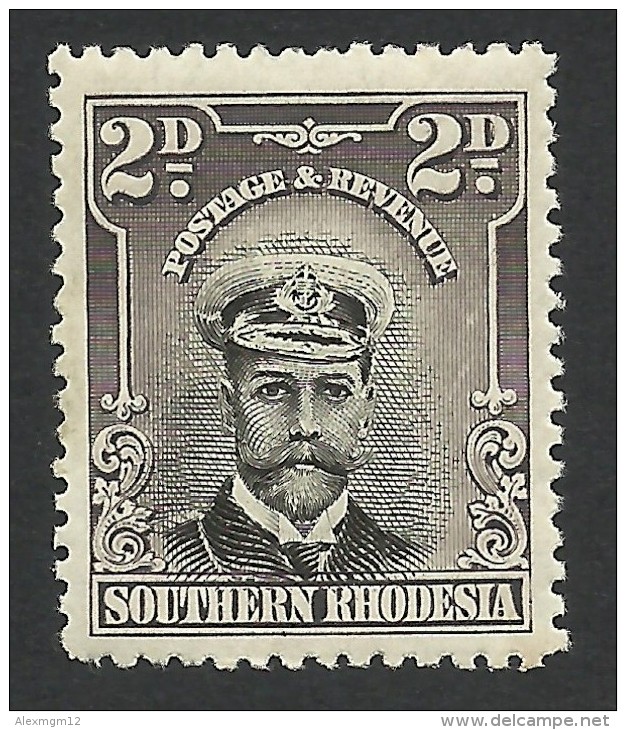 Southern Rhodesia, 2 P. 1924, Sc # 4, MH - Rhodésie Du Sud (...-1964)