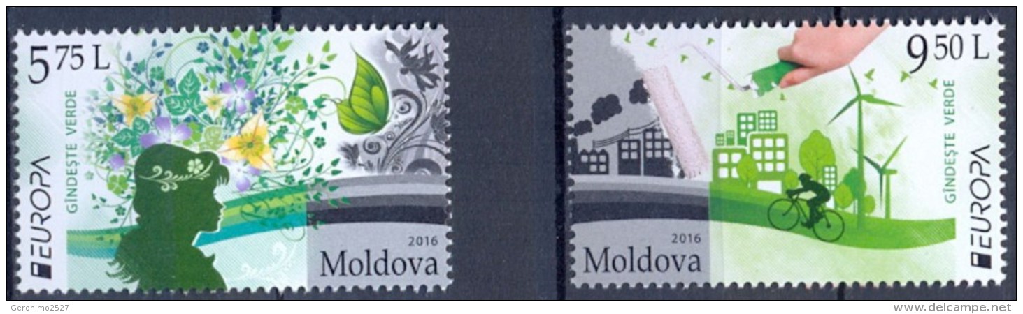 Europa CEPT 2016 MOLDOVA Think Green - Fine Set MNH - 2016