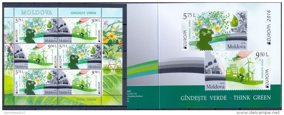 Europa CEPT 2016 MOLDOVA Think Green - Fine Booklet MNH - 2016