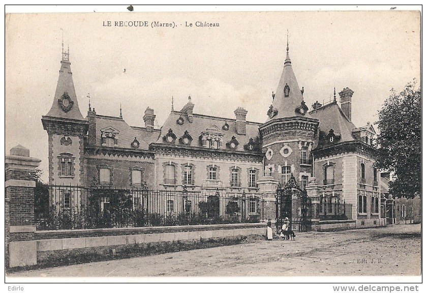 -51- LE RECOUDE  Le Château  Neuve TTBE - Autres & Non Classés