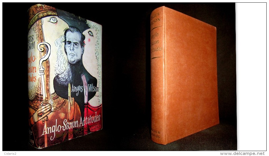 «ANGLO SAXON ATTITUDES» Angus WILSON 1st Edition SECKER & WARBURG 1956 + Jacket ! - Other & Unclassified