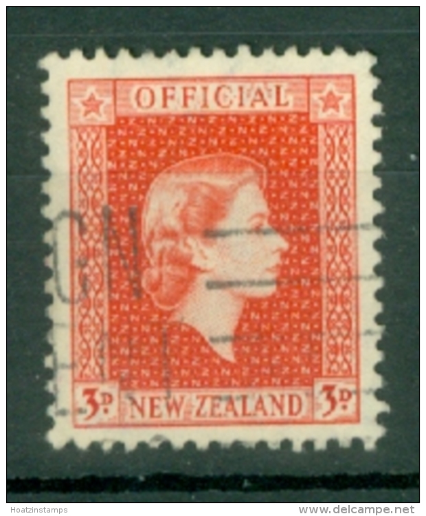 New Zealand: 1954/63   Official - QE II   SG O163   3d    Used - Officials