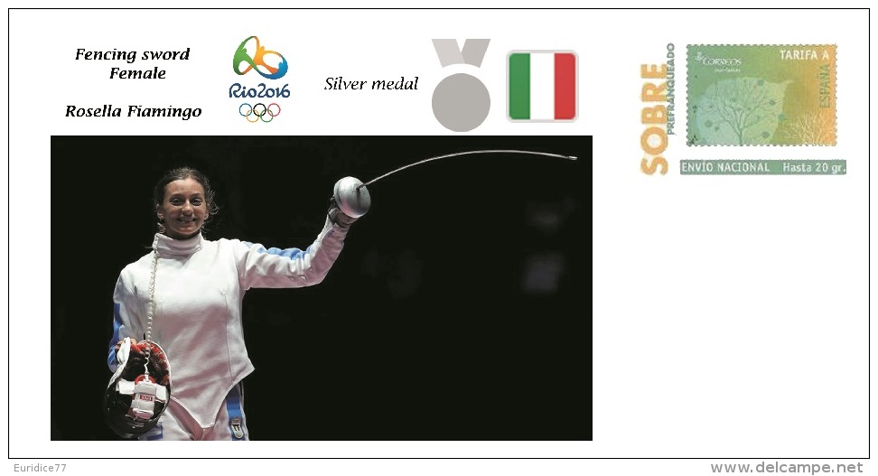 Spain 2016 - Olympic Games Rio 2016 - Silver Medal Fencing Sword Italy Cover - Otros & Sin Clasificación