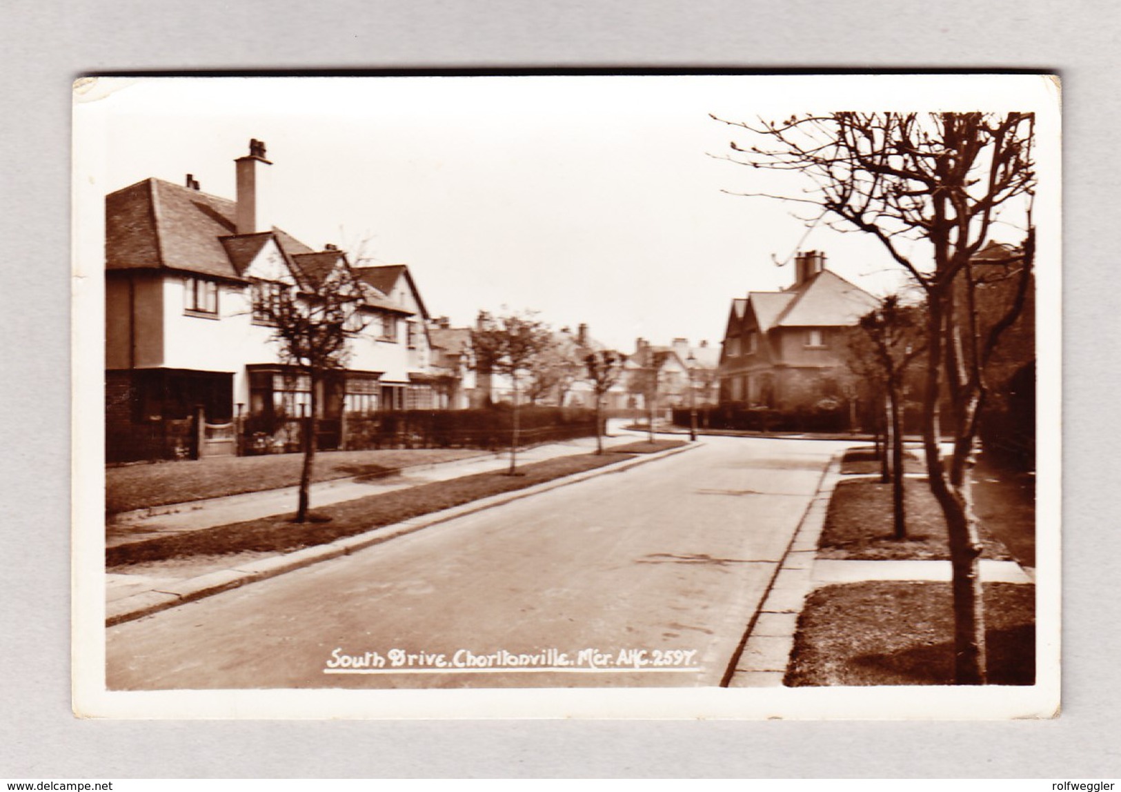 AK GB Manchester Charltonville South Drive Foto ? Ges. 12.8.1960 Nach Rolle VD - Manchester