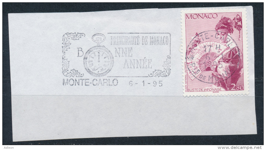 Monaco YT 1920 Obl Sur Fragment Avec Flamme - Usados