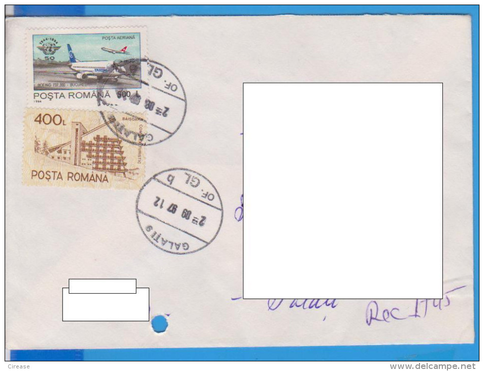 REGISTERED LETTER  ROMANIA COVER - Autres & Non Classés