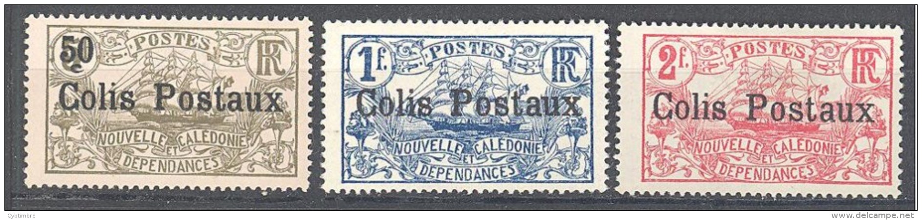 Nouvelle Caledonie: Yvert N°Colis Postaux1/3(*); Cote 6.00€ - Blocs-feuillets