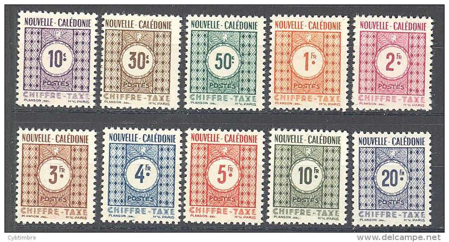 Nouvelle Caledonie: Yvert N°Taxe 39/48*; Cote 13.00€ - Timbres-taxe