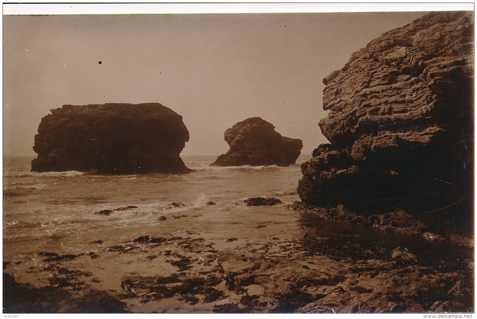 CPA 85 SION SUR L'OCEAN Carte-photo Les Rochers - Saint Hilaire De Riez