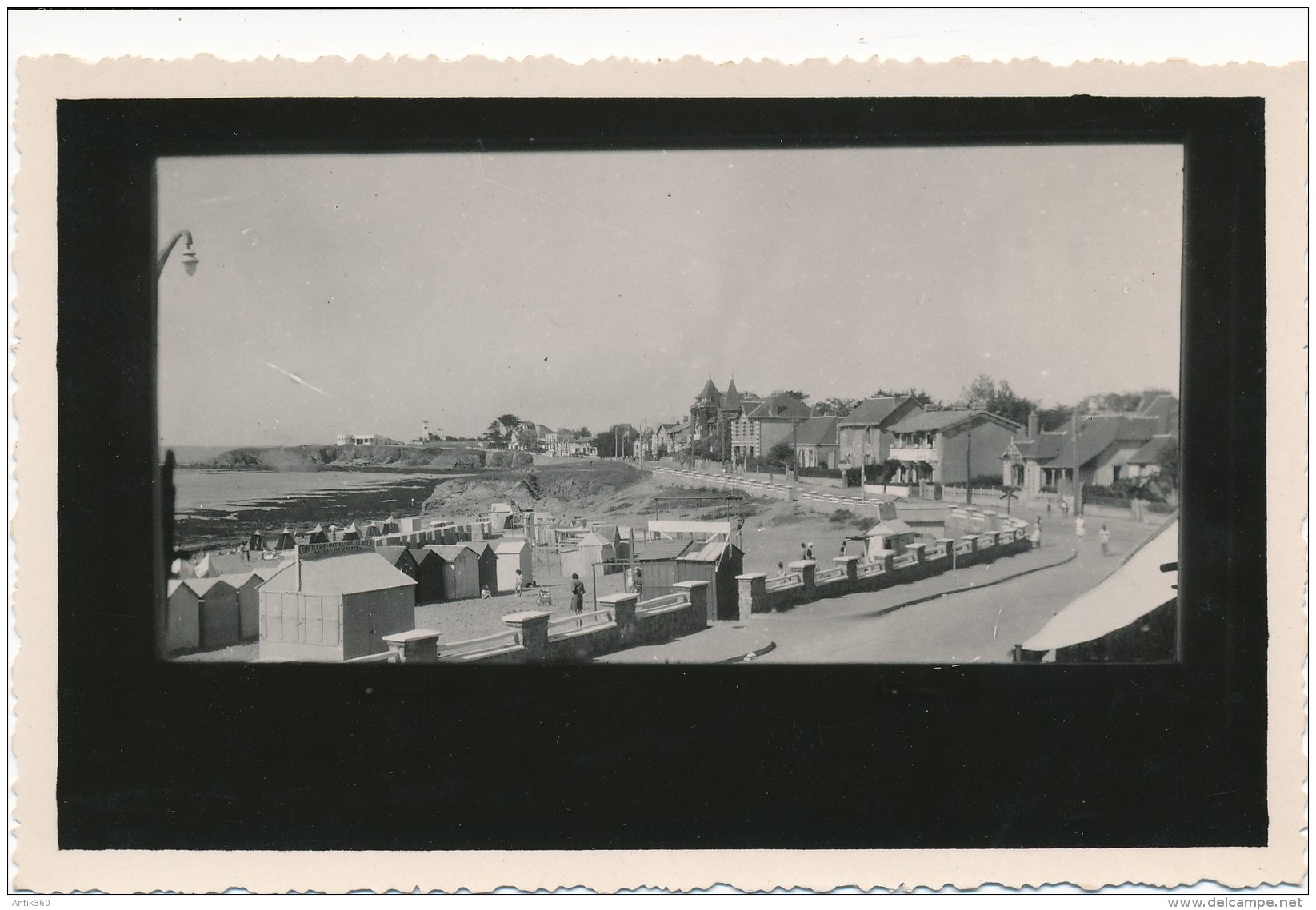 CPA 85 SAINT GILLES CROIX DE VIE Carte-photo Vue à Travers La Glace De La Salle Du Restaurant De L'Hôtel Des Embruns - Saint Gilles Croix De Vie