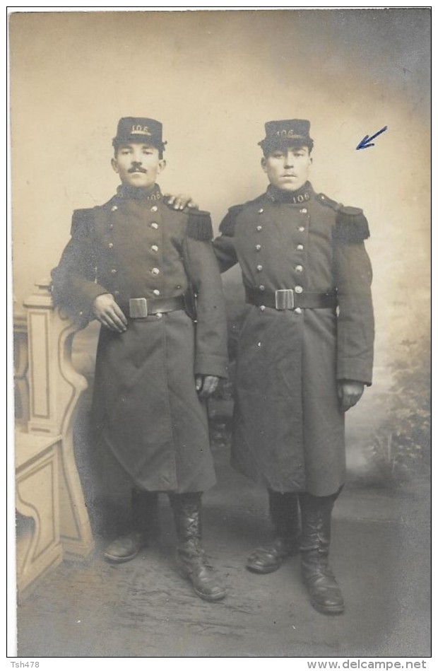 Carte-photo--MILITARIA  106eme -infanterie -CHALONS SUR MARNE-----voir 2 Scans - Régiments