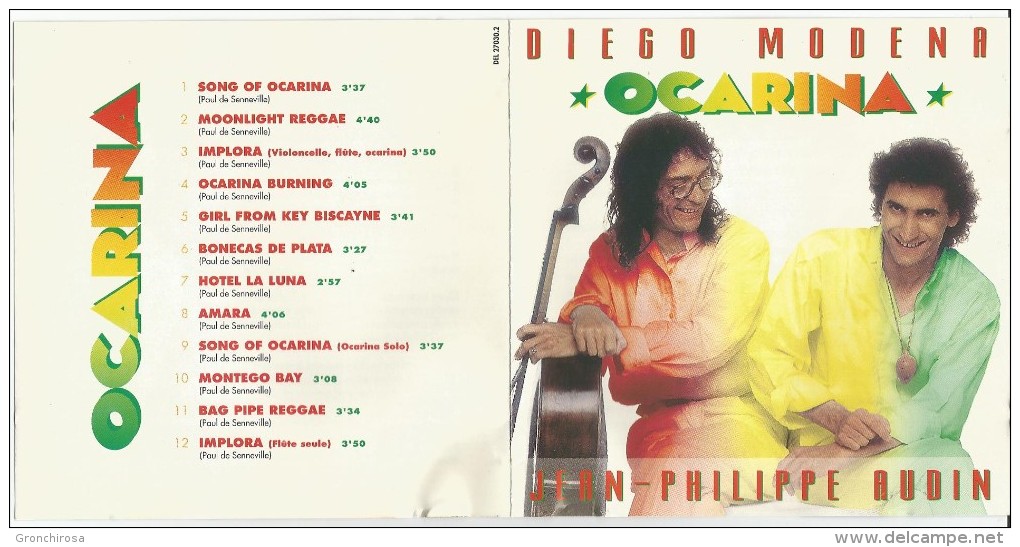 Modena Diego, Audin Jean Philippe, Ocarina, 1991, Delphine, CD Come Nuovo. - Instrumental