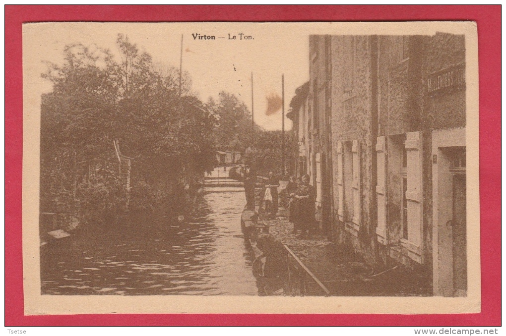 Virton - Le Ton ... Personnage Le Long Du Cours D'eau - 1934  ( Voir Verso ) - Virton