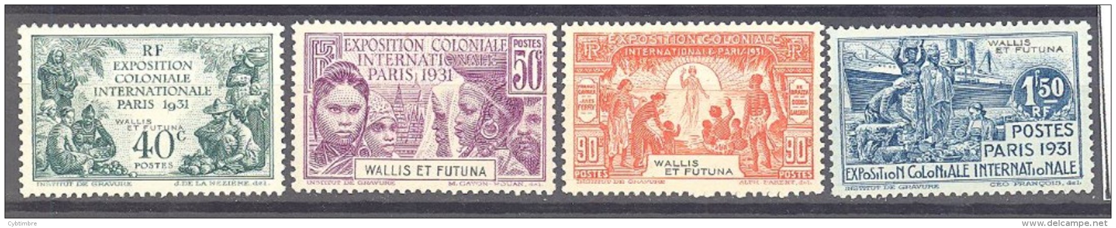 Wallis Et Futuna: Yvert N° 66/9*; Cote 48.00€; N°69 Clair - Usados