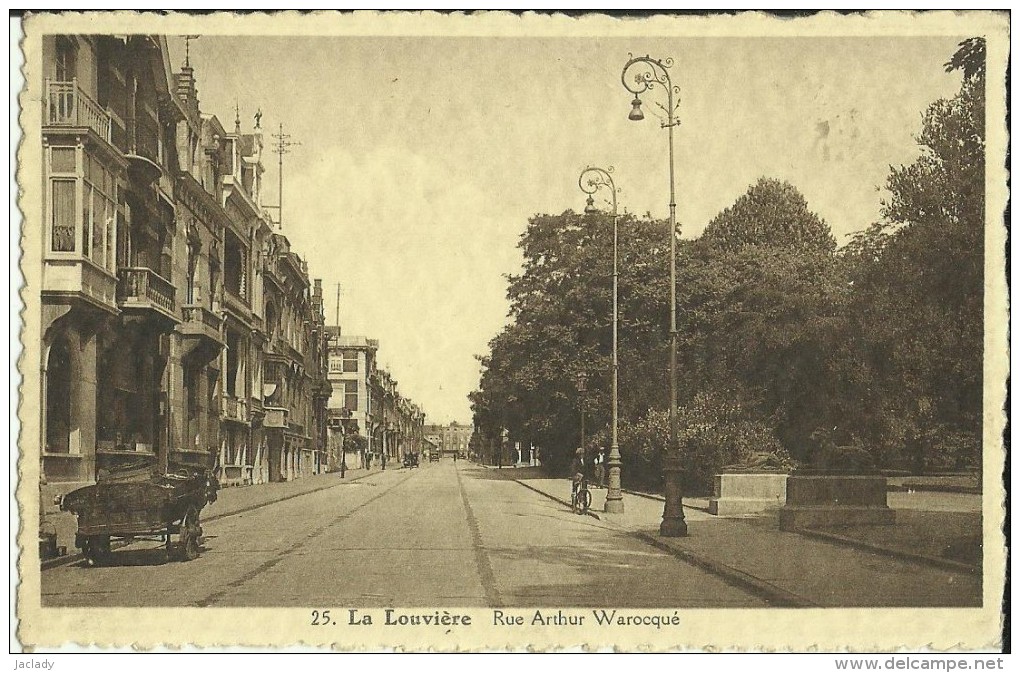 La Louvière -- Rue Arthur Warocqué.   ( 2 Scans ) - La Louviere